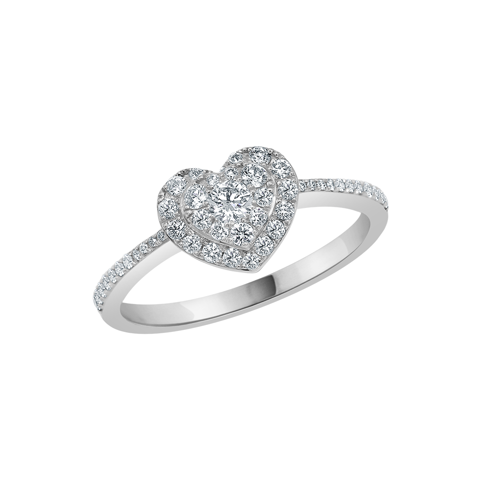 18 K White Gold
