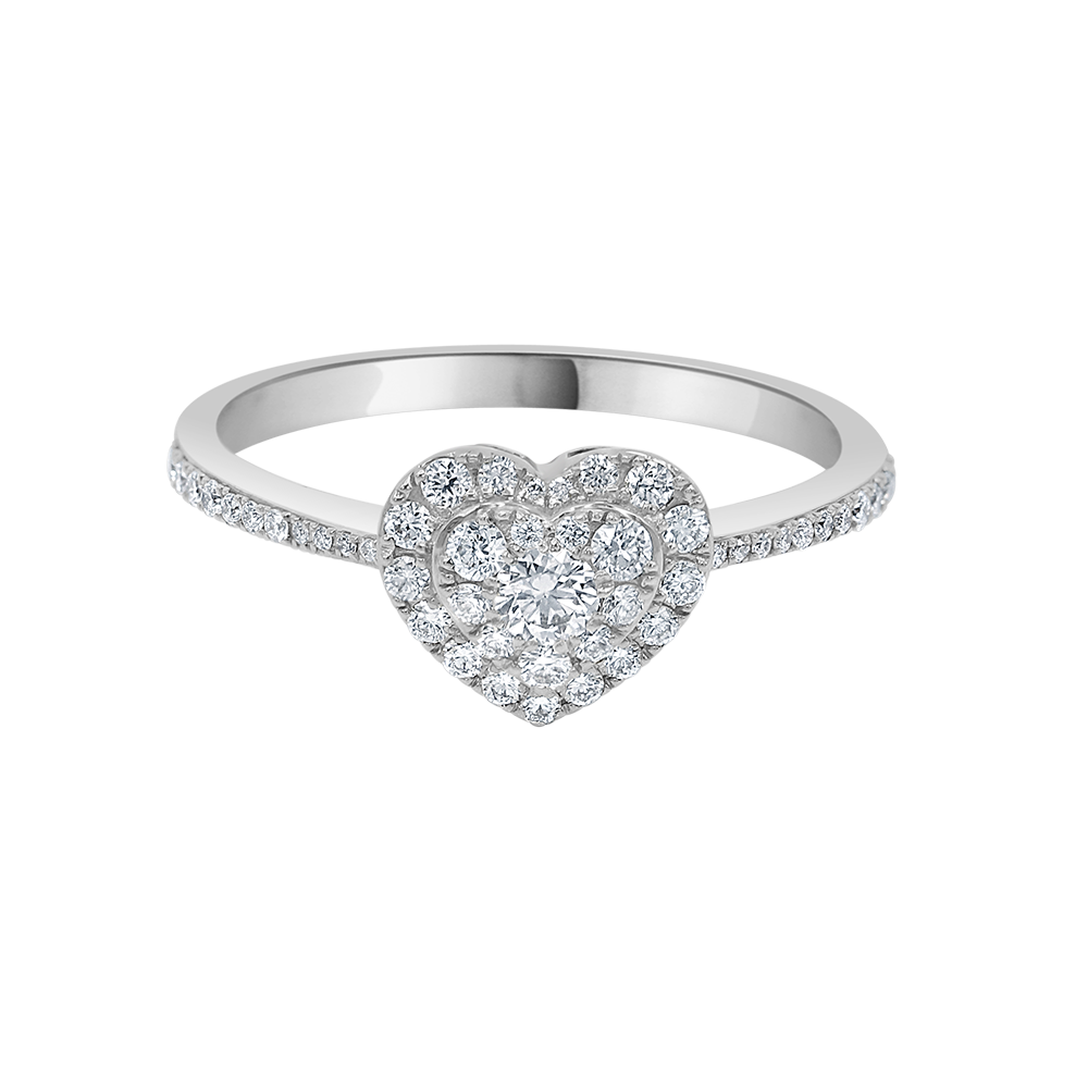 18 K White Gold