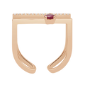 18 K Rose Gold Ruby