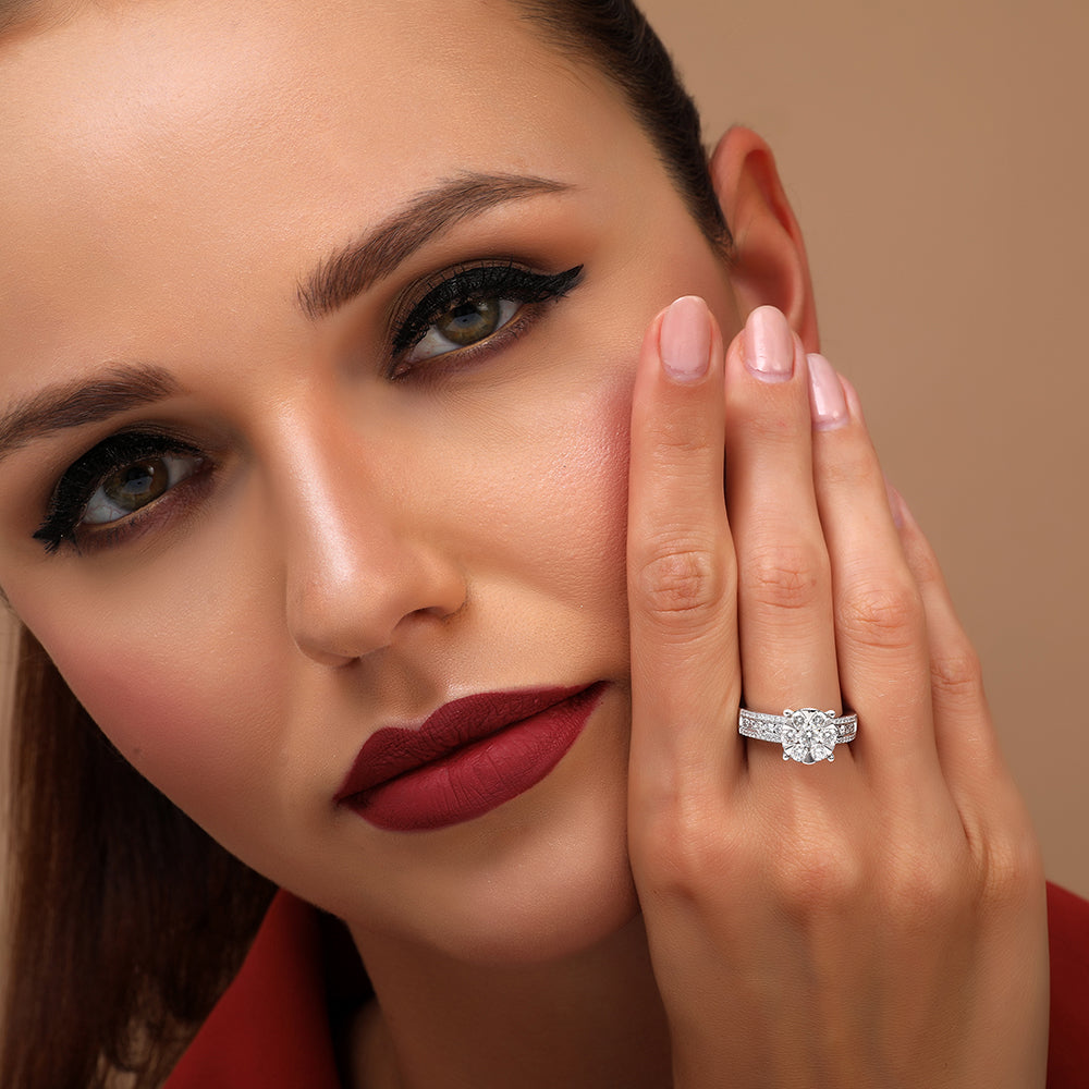 18 K White Gold