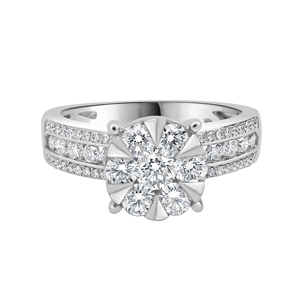 18 K White Gold