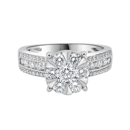 18 K White Gold
