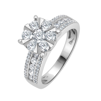 18 K White Gold