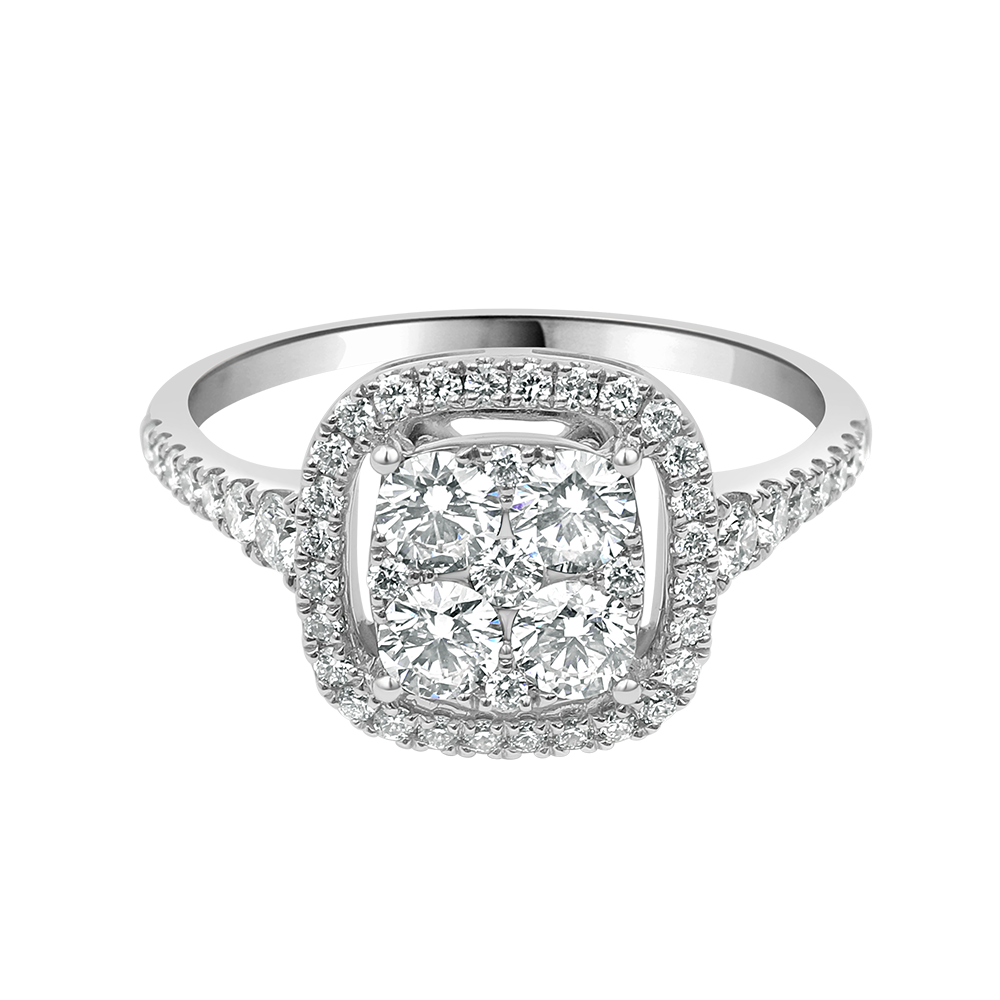 18 K White Gold