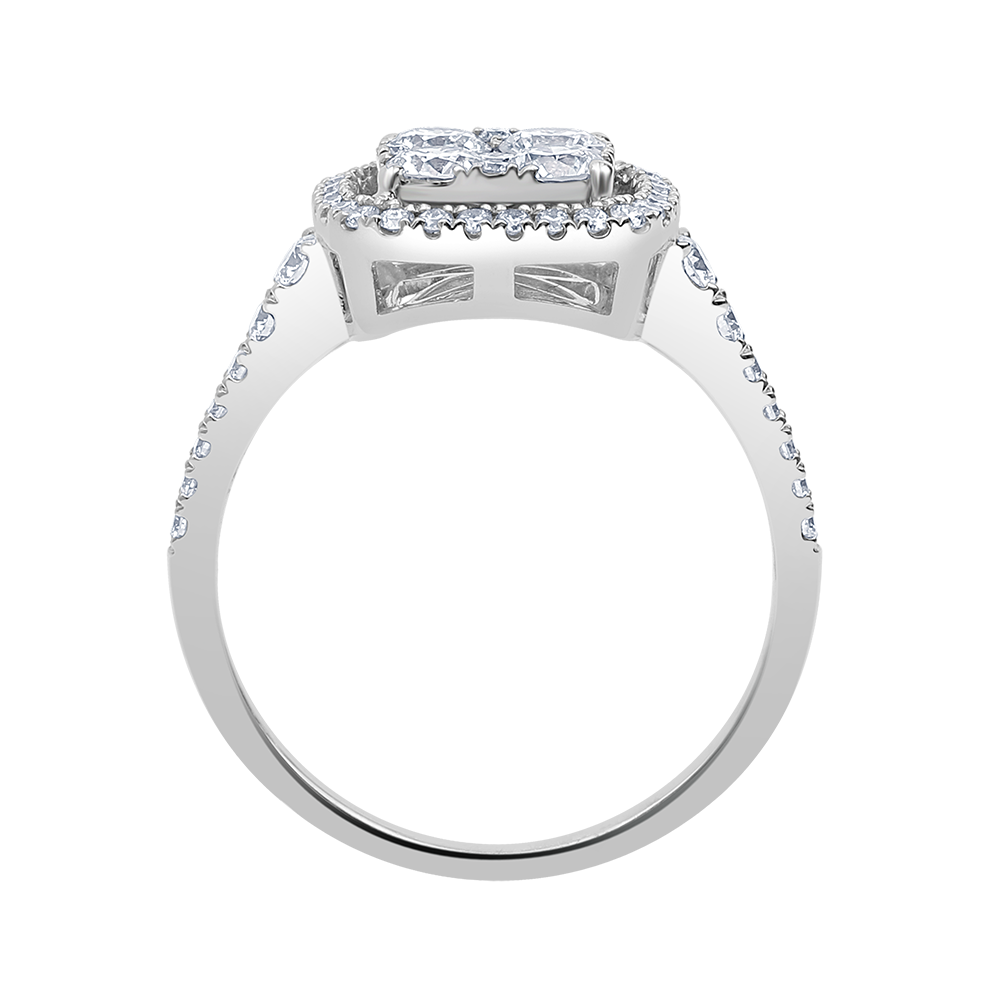 18 K White Gold