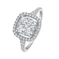 18 K White Gold