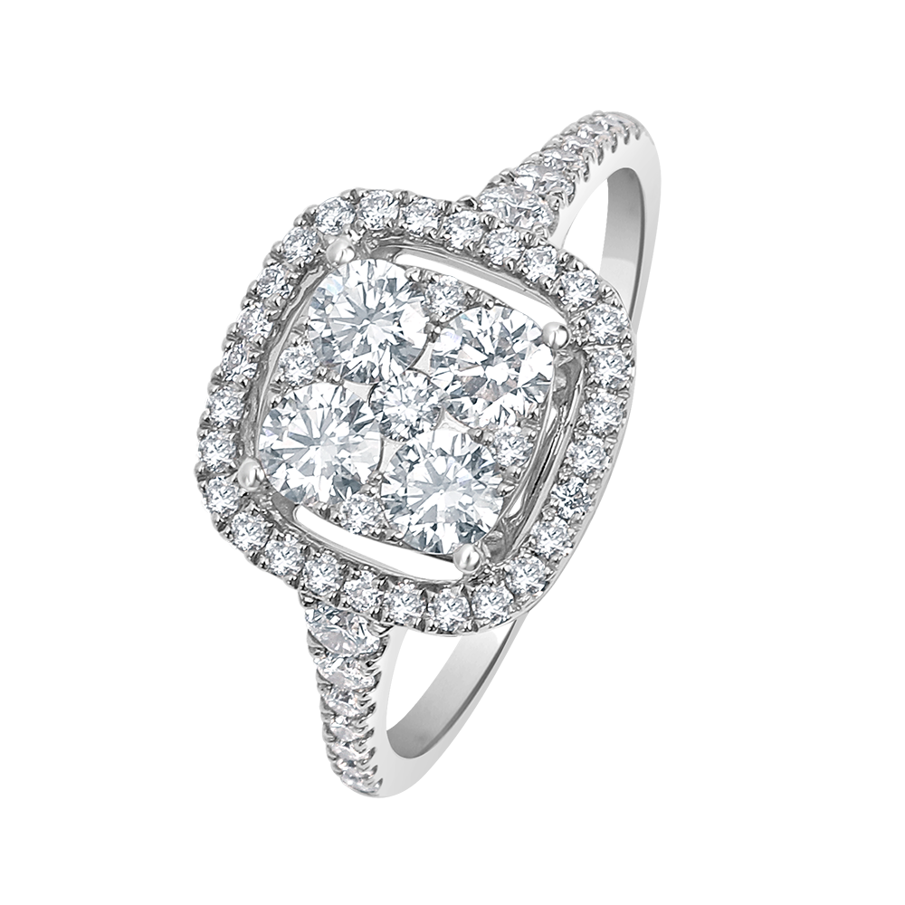 18 K White Gold