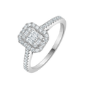 18 K White Gold