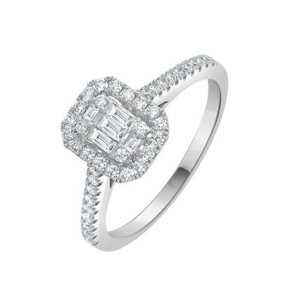 18 K White Gold