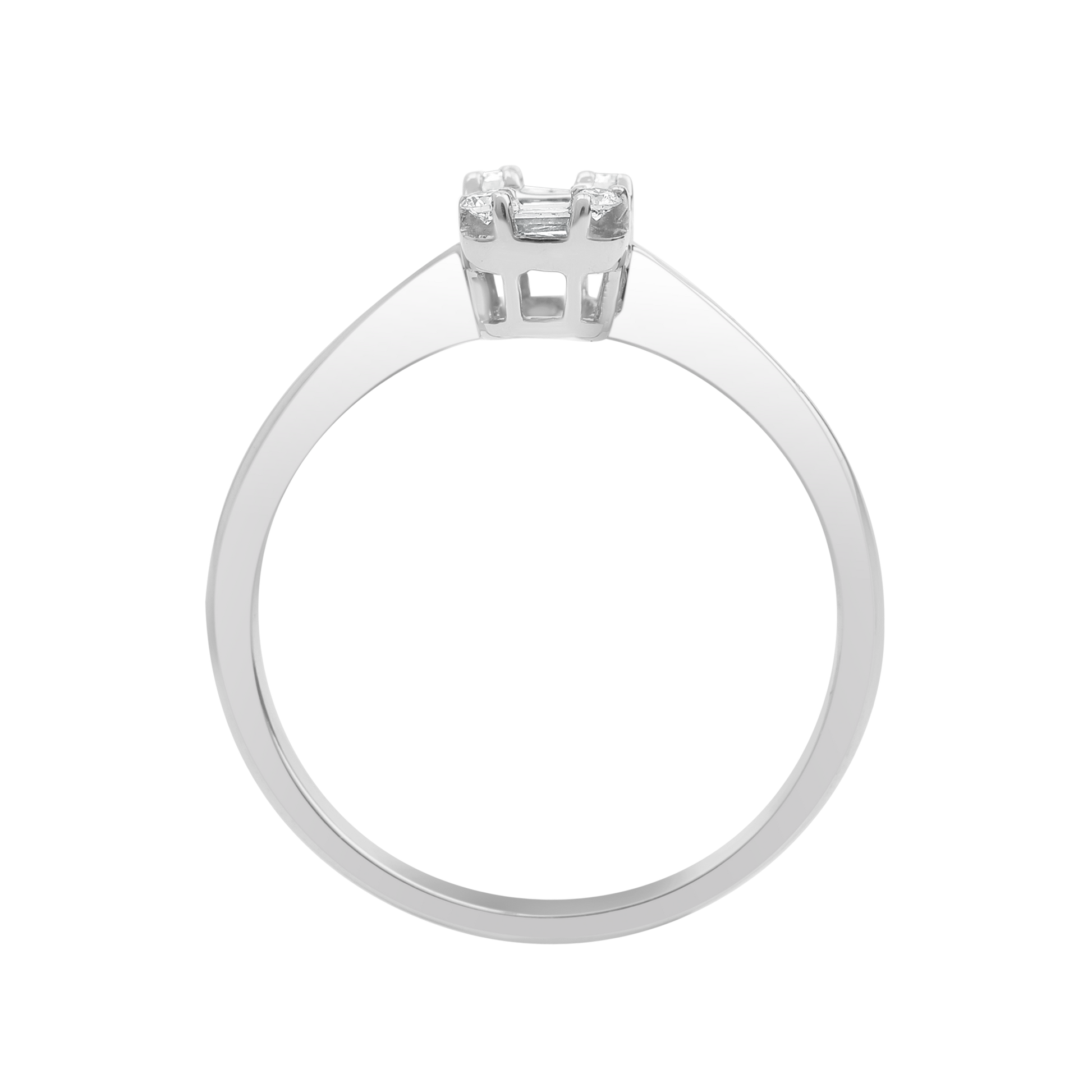 18 K White Gold