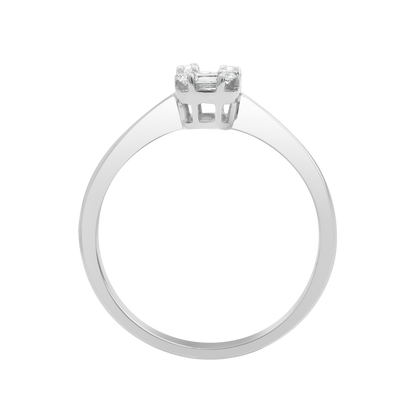 18 K White Gold