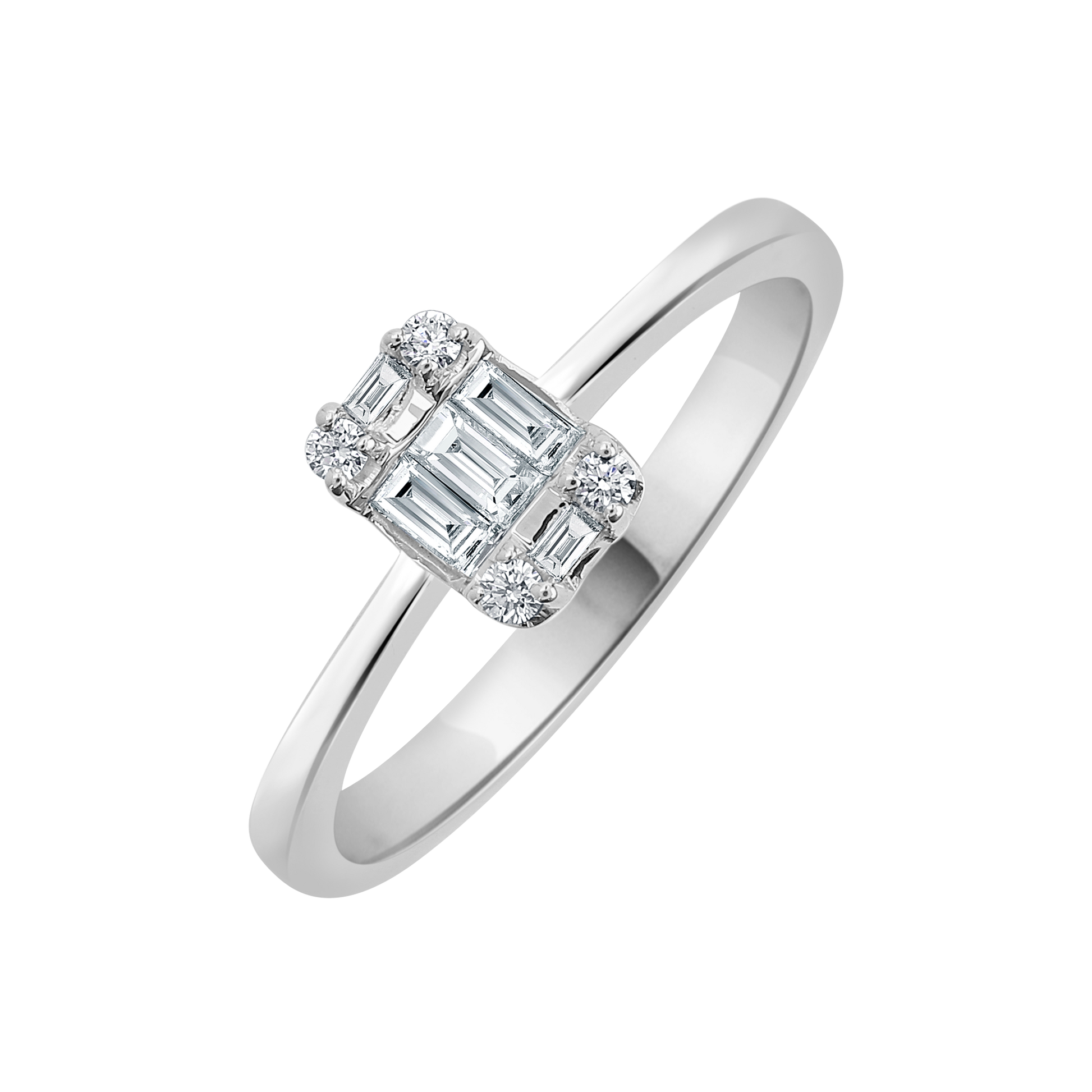 18 K White Gold