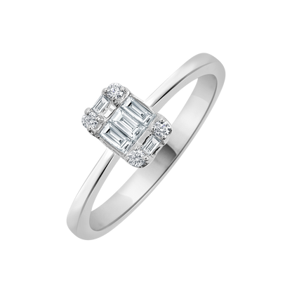 18 K White Gold