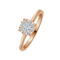 Je© Round Illusion Classic Diamond Ring