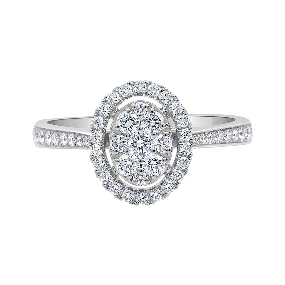 18 K White Gold