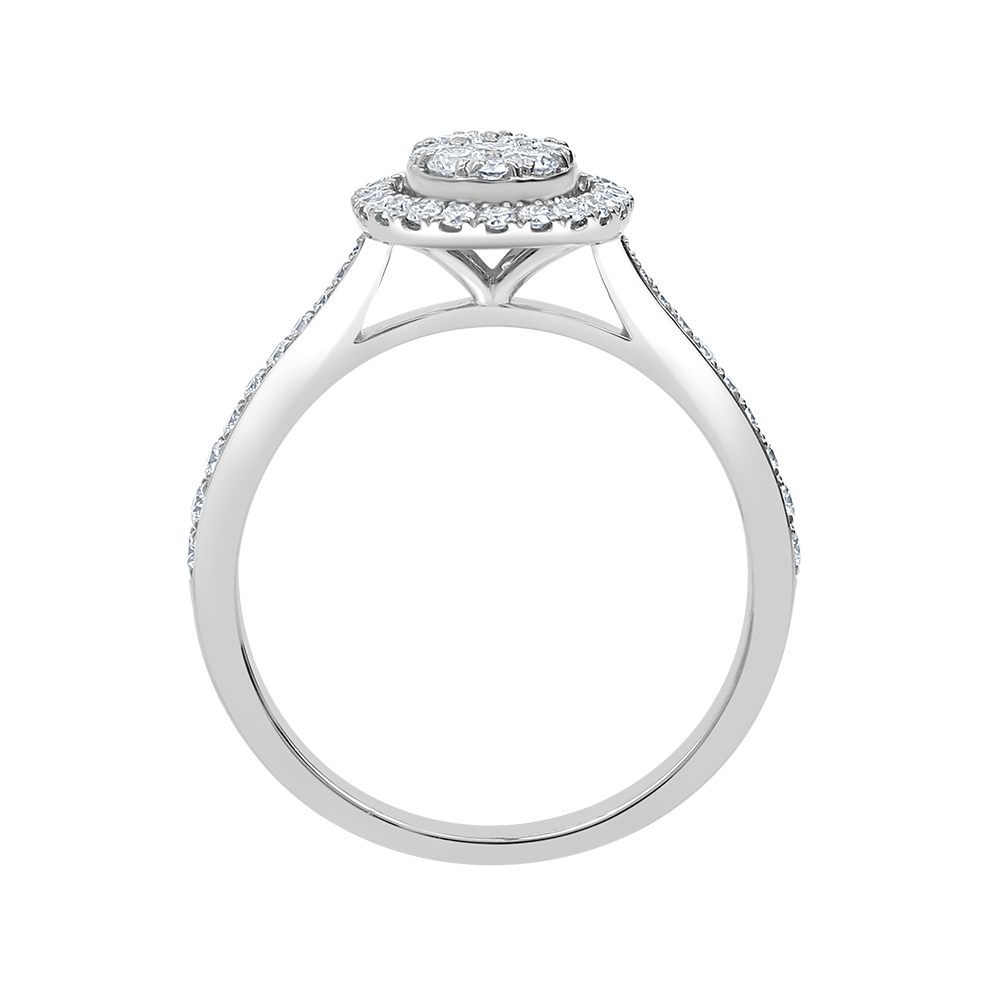 18 K White Gold