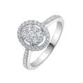 18 K White Gold