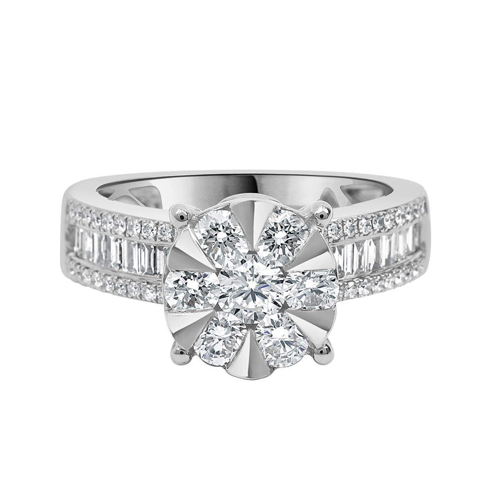 18 K White Gold