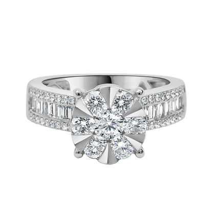 18 K White Gold