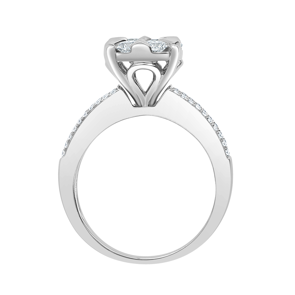 18 K White Gold