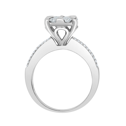 18 K White Gold