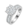 18 K White Gold