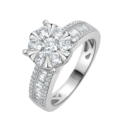 18 K White Gold