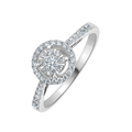 18 K White Gold