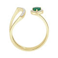 18 K Yellow Gold Emerald