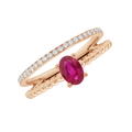 18 K Rose Gold Ruby