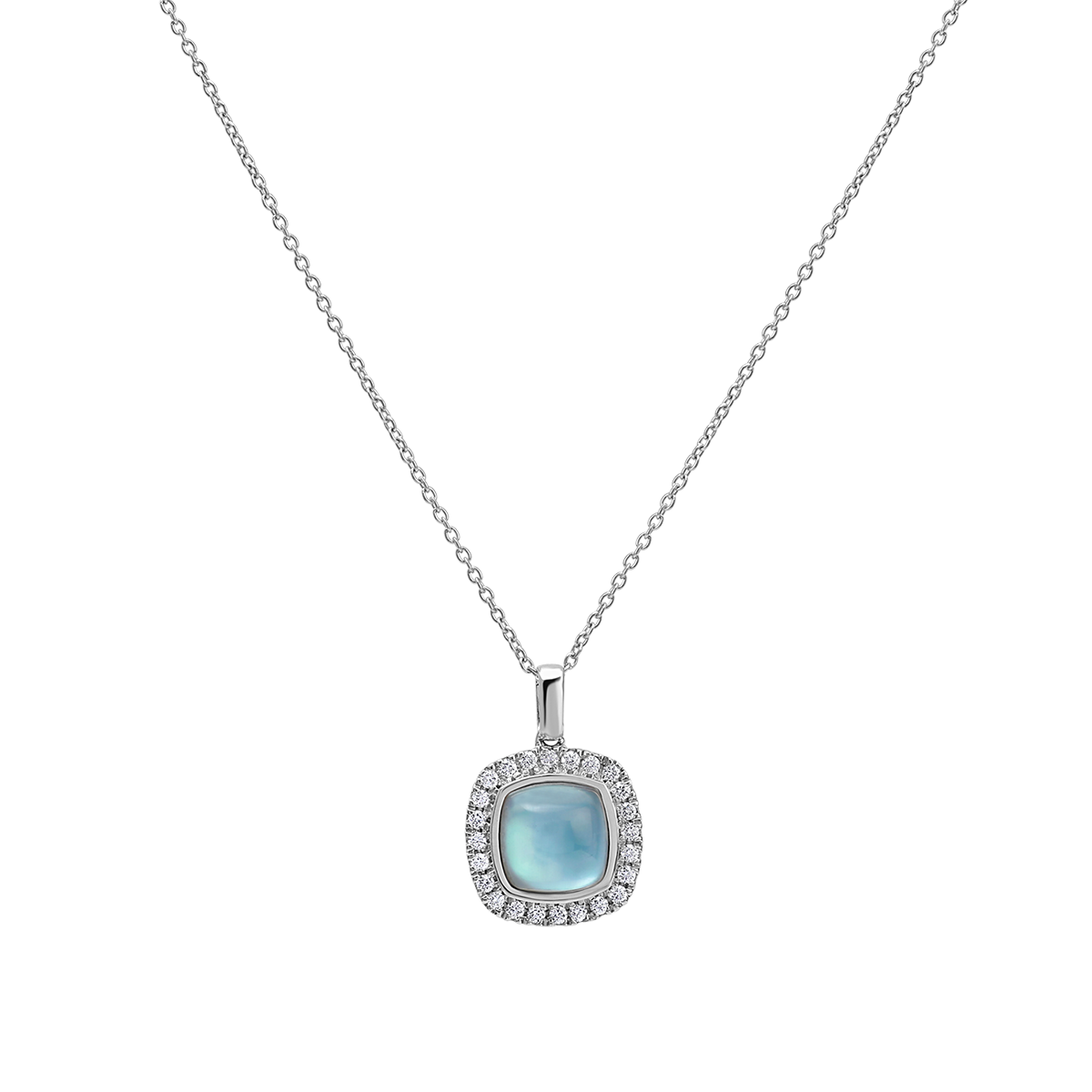 18 K White Gold Londonbluetopaz
