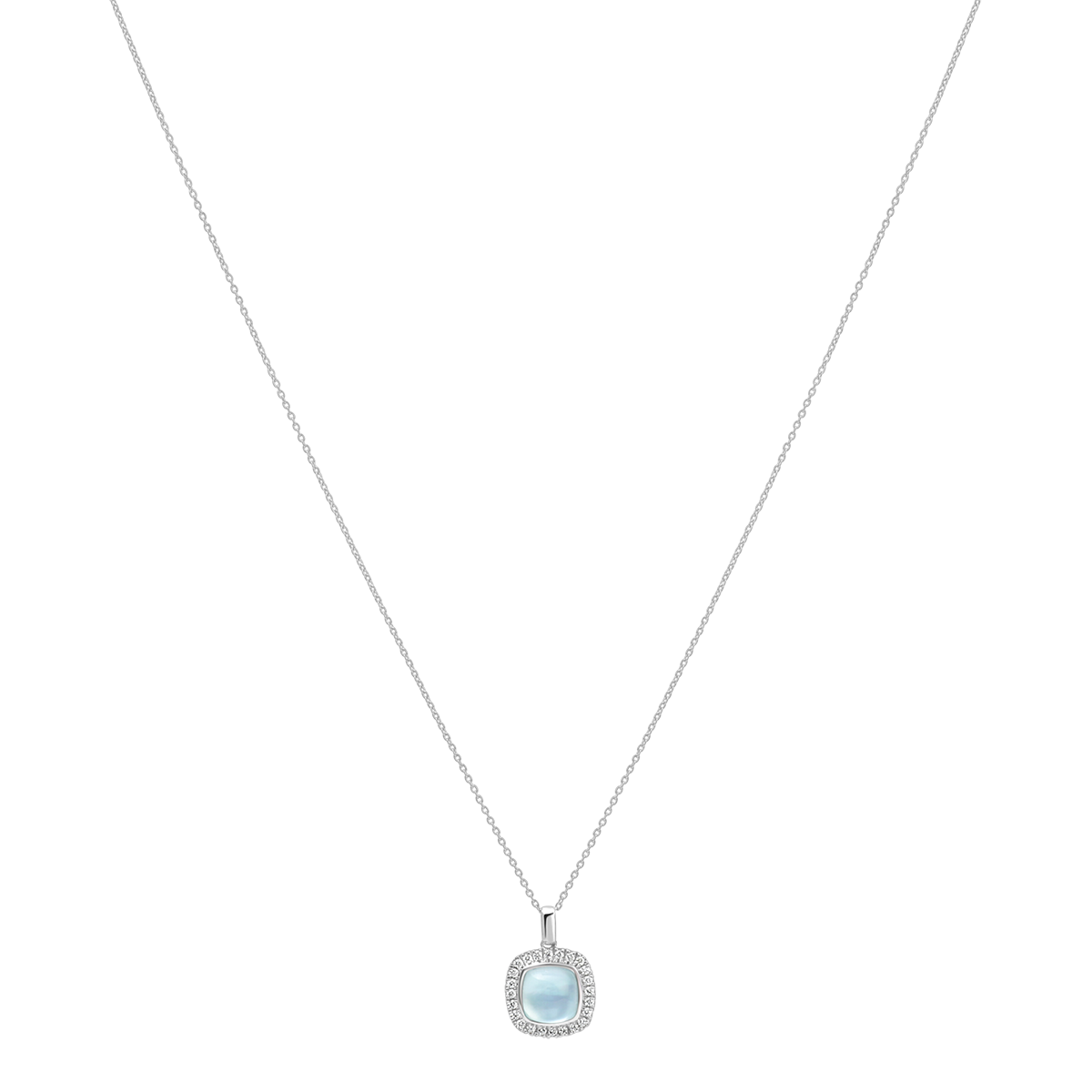 18 K White Gold Skybluetopaz