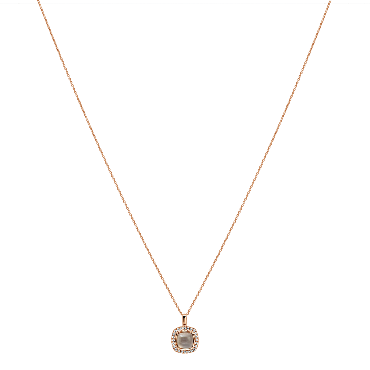18 K Rose Gold SmoKyquartz