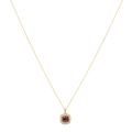 18 K Yellow Gold Garnet