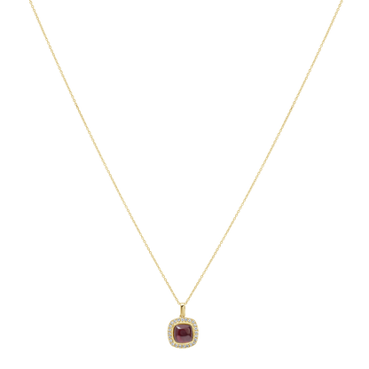 18 K Yellow Gold Garnet