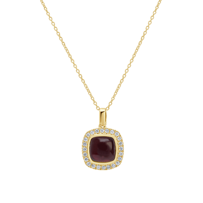 18 K Yellow Gold Garnet