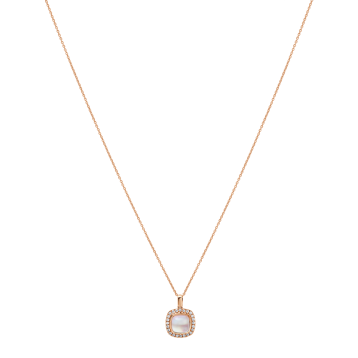 18 K Rose Gold Rosequartz