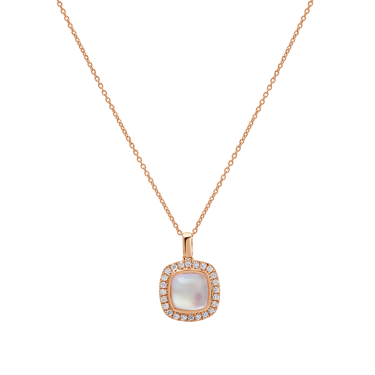 18 K Rose Gold Rosequartz