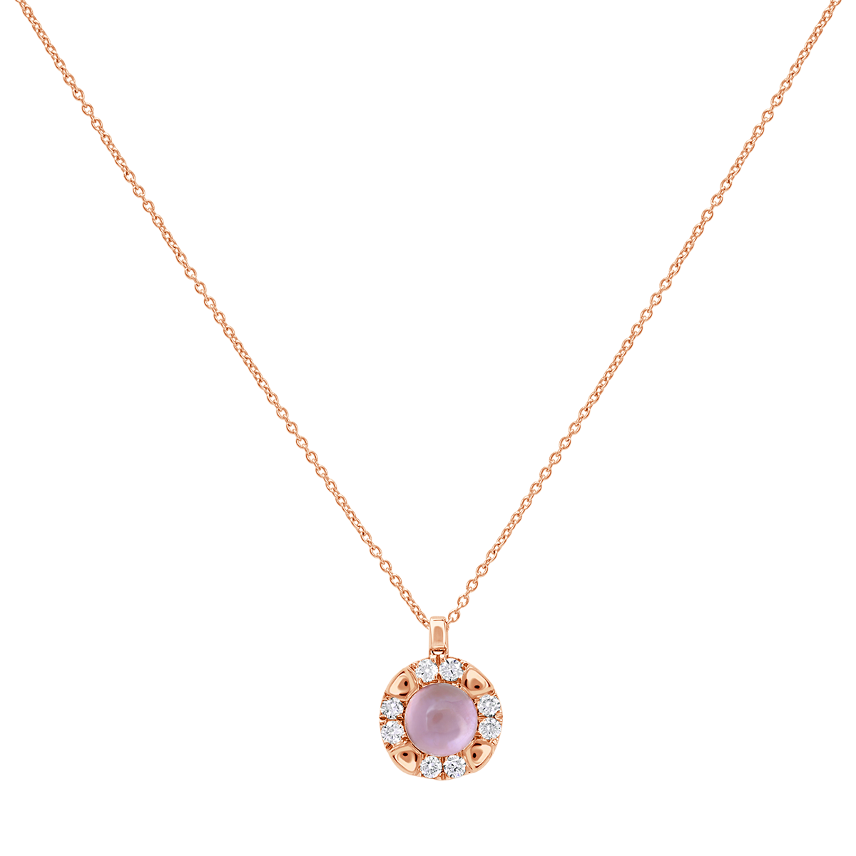 18 K Rose Gold Rosequartz