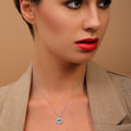 18 K White Gold Skybluetopaz