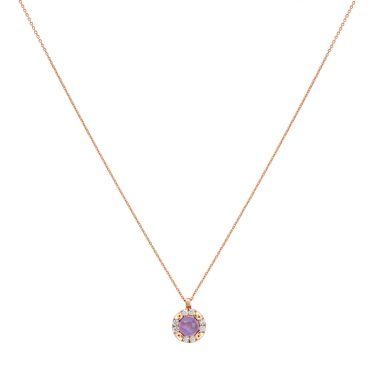 18 K Rose Gold Amethyst
