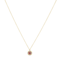 18 K Yellow Gold Garnet