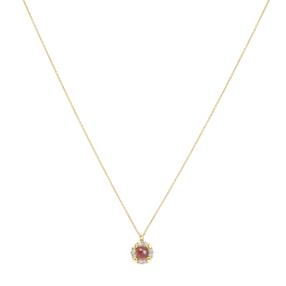 18 K Yellow Gold Garnet