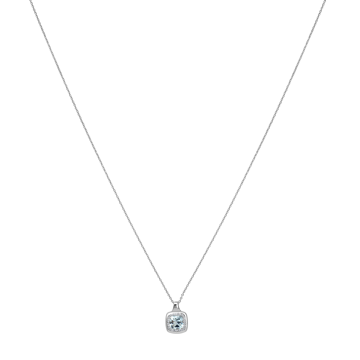 18 K White Gold Skybluetopaz