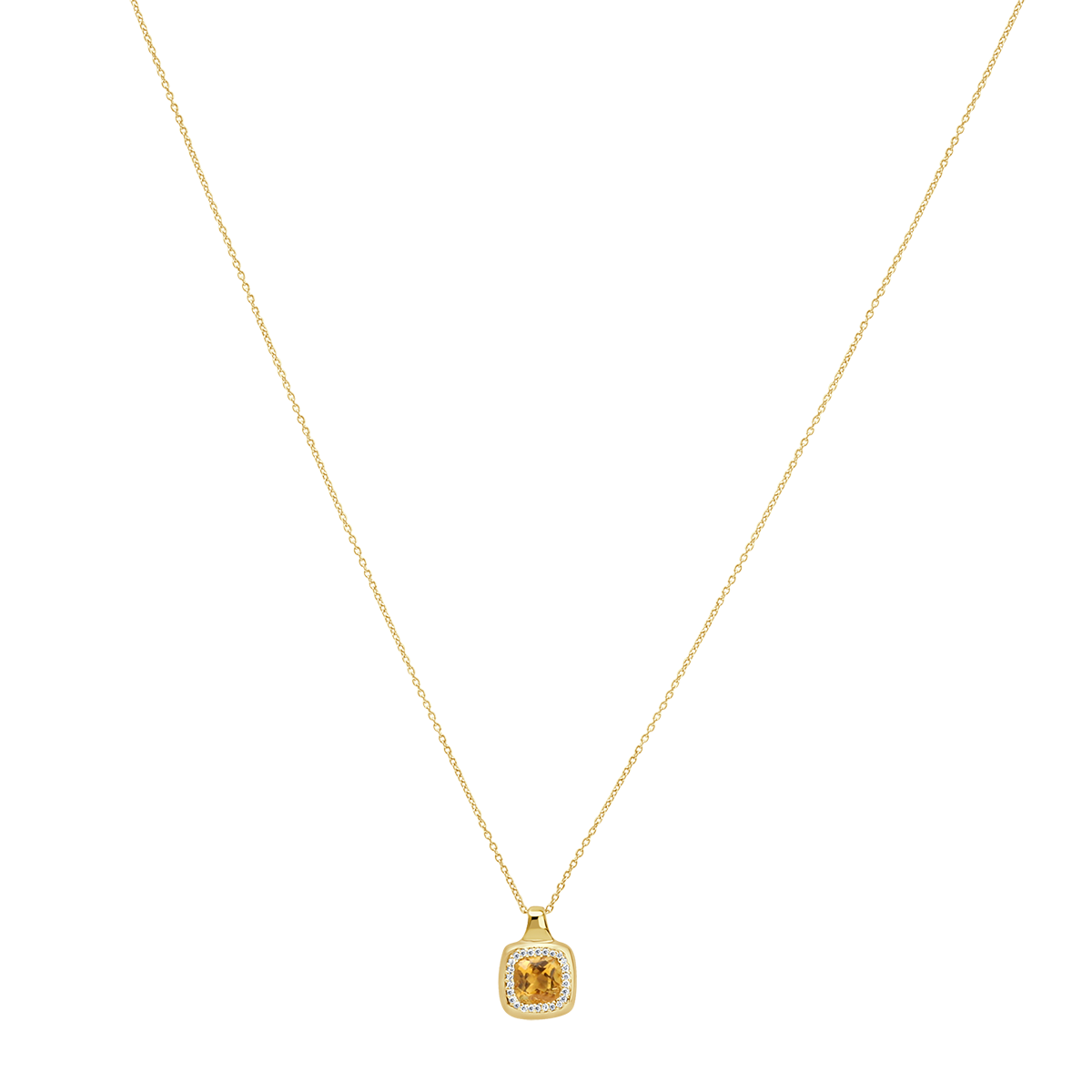 18 K Yellow Gold Citrine