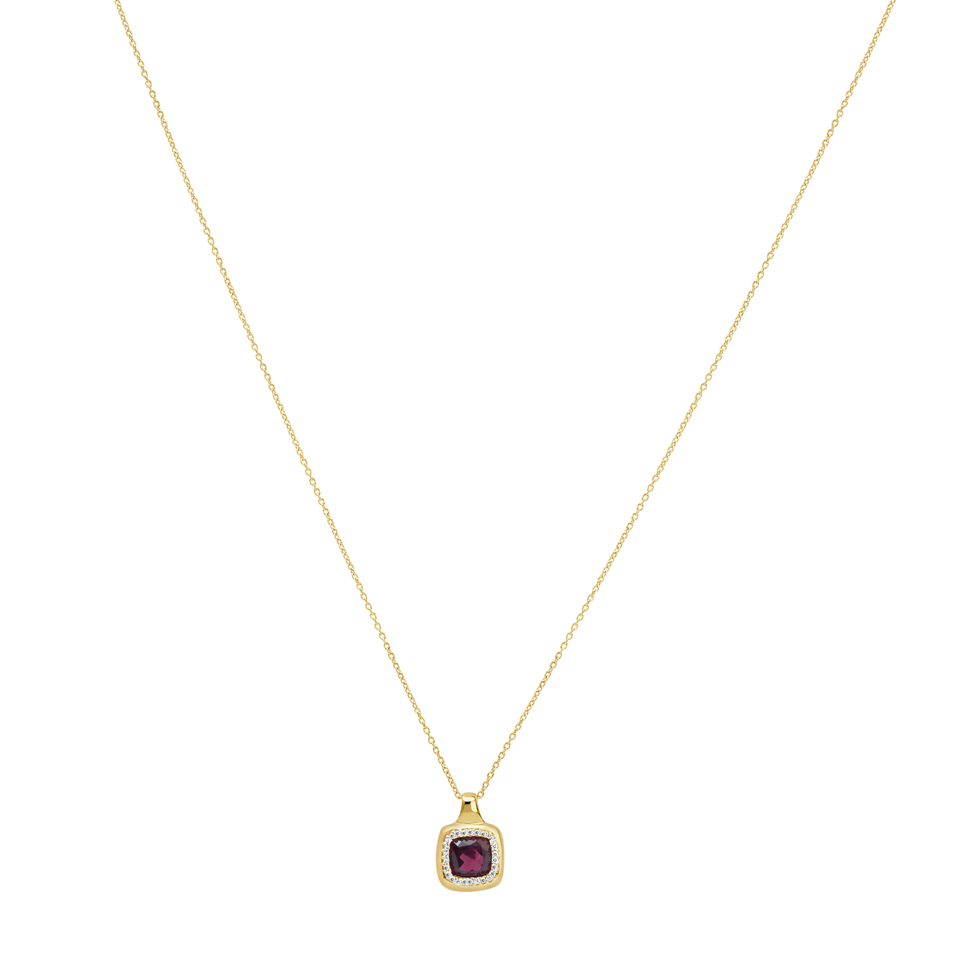 18 K Yellow Gold Garnet