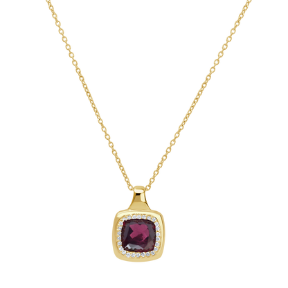 18 K Yellow Gold Garnet