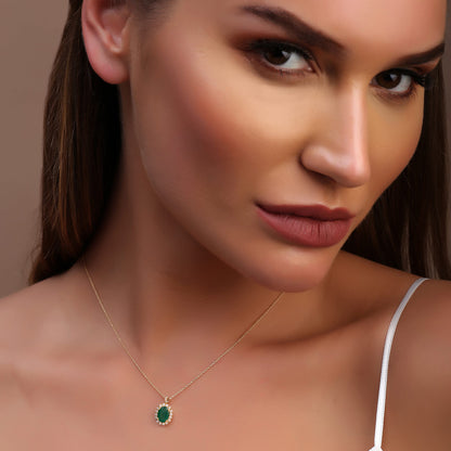 18 K Yellow Gold Emerald