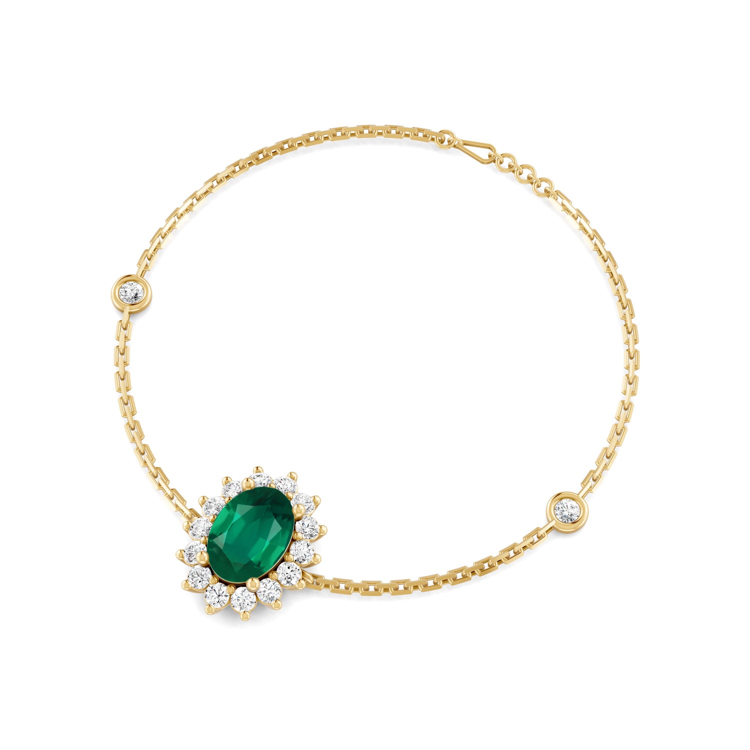 18 K Yellow Gold Emerald