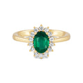 18 K Yellow Gold Emerald